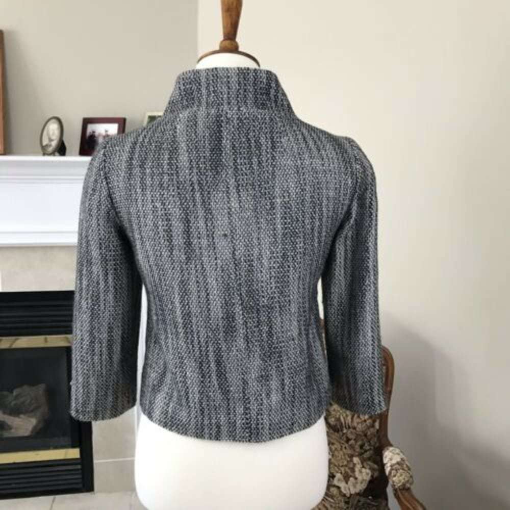Banana Republic tweed Cropped Jacket Gray Size XS - Picture 5 of 8
